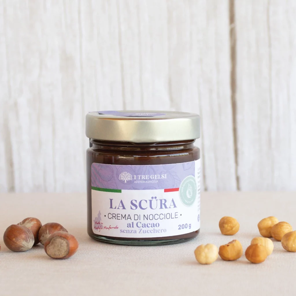 Crema di Nocciole al Cacao Senza Zucchero 200g